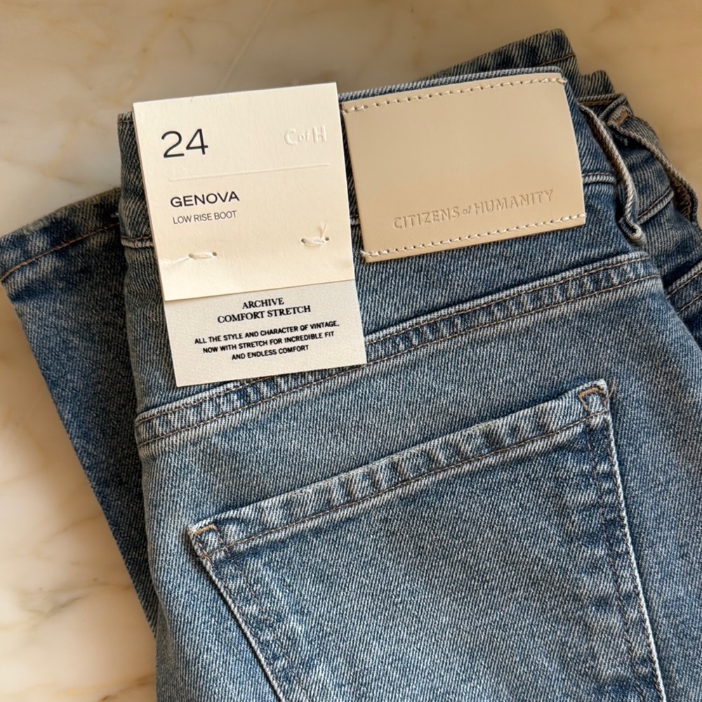 Citizens Of Humanity Blue Boot Cut Jeans